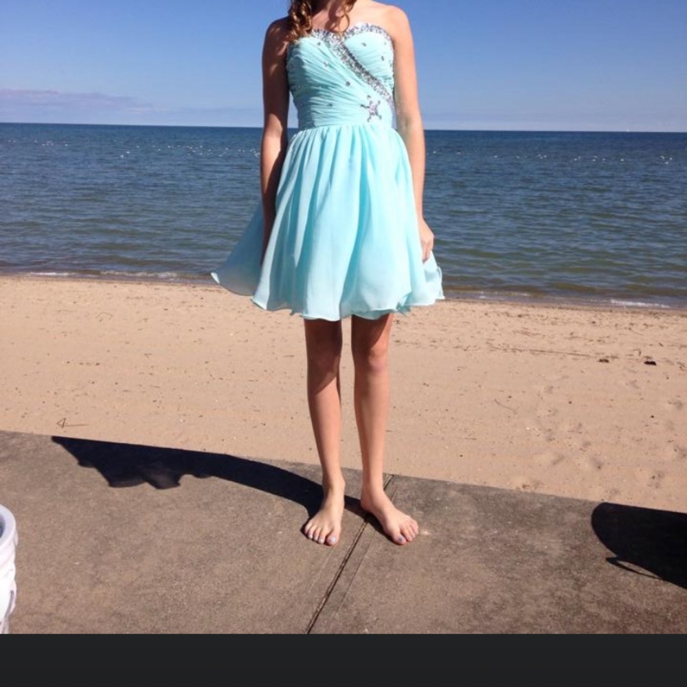 Beautiful dress aqua